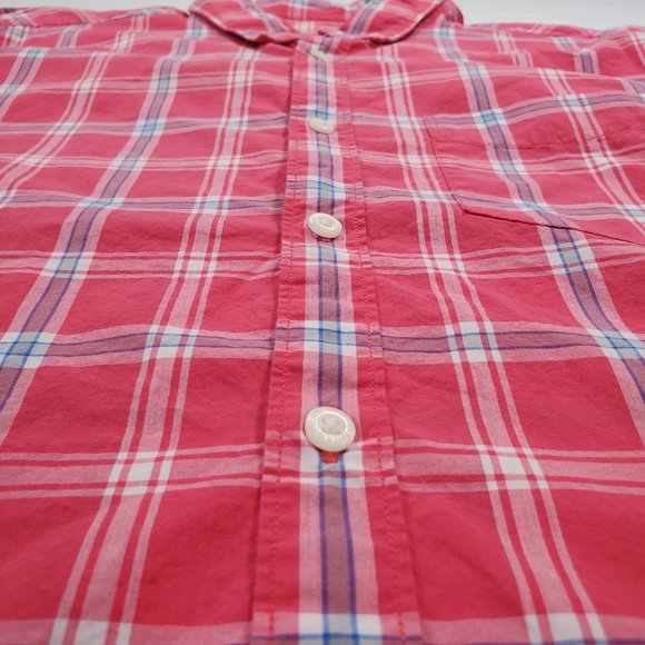 American Eagle Shirt Mens XL Salmon Plaid Seriously Soft Classic Fit Button Down - Picture 3 of 15